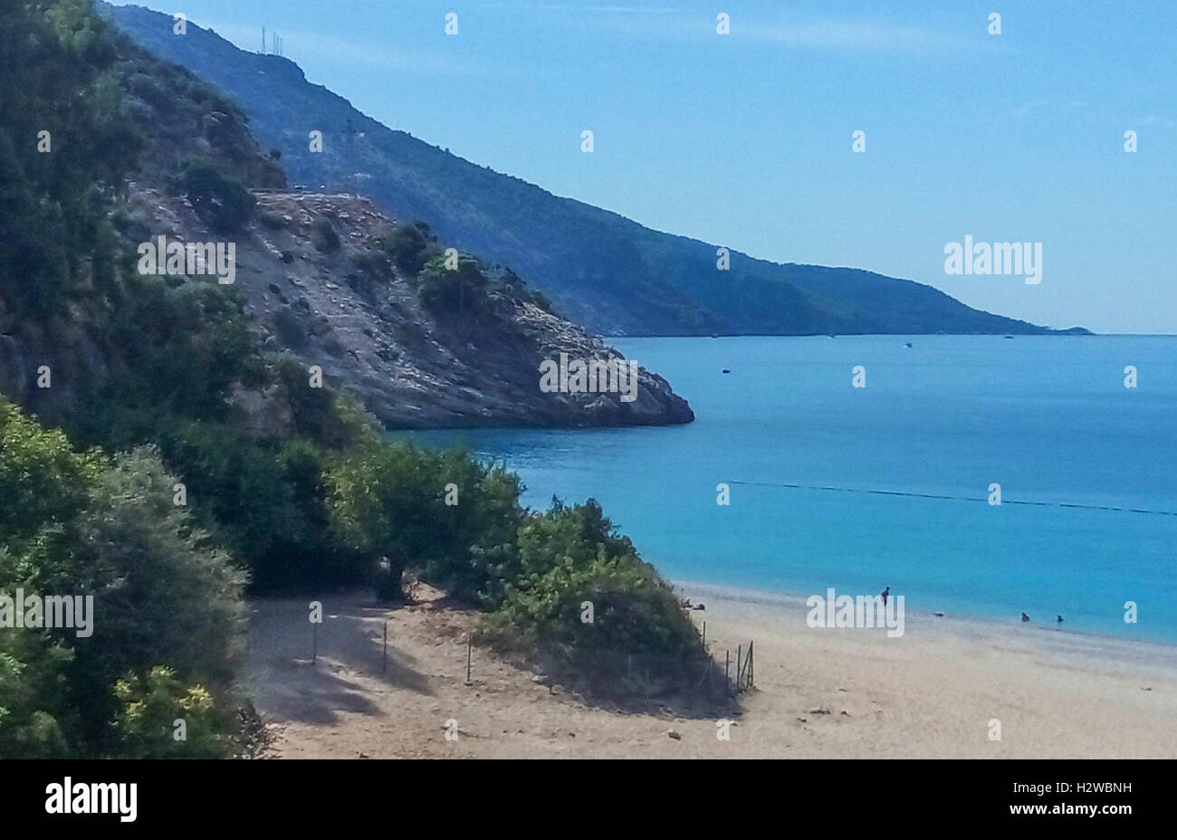 Malerischen mediterranen Seenlandschaft in der Türkei Stockfoto