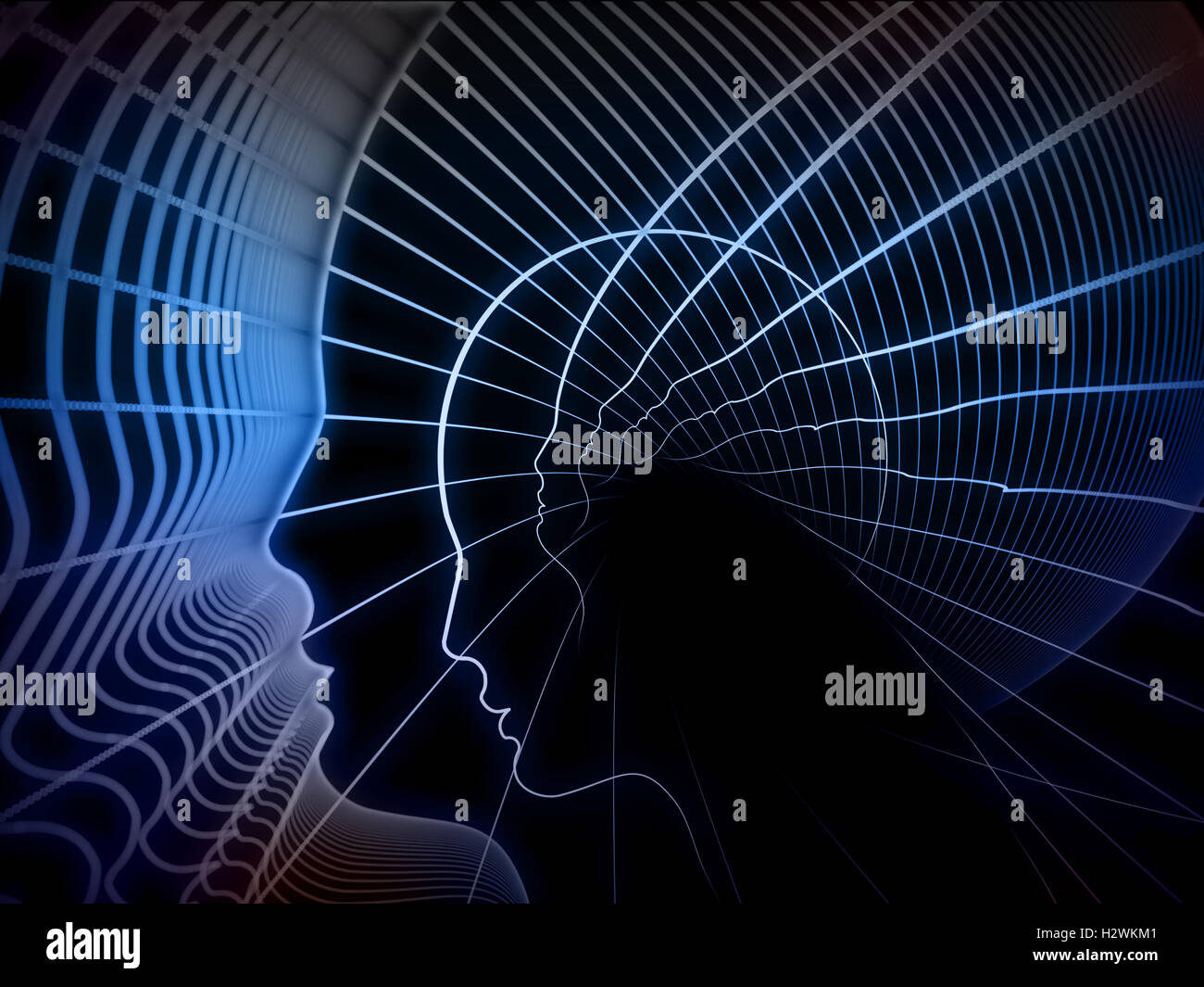 Versehentliche Seele Geometrie Stockfoto