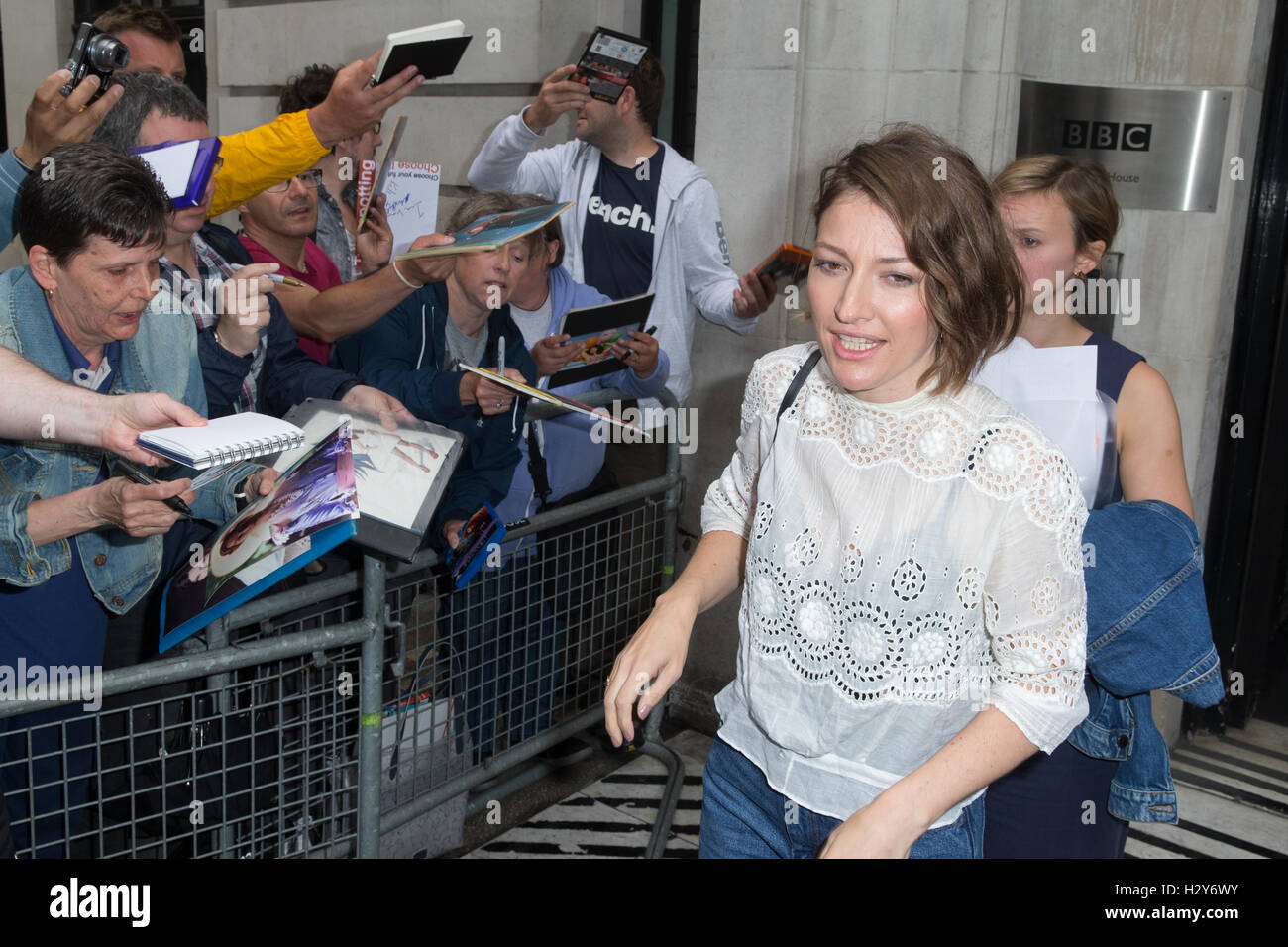 Kelly Macdonald abgebildet Ankunft am Radio 2 Studio Featuring: Kelly Macdonald wo: London, Vereinigtes Königreich bei: 29. Juli 2016 Stockfoto