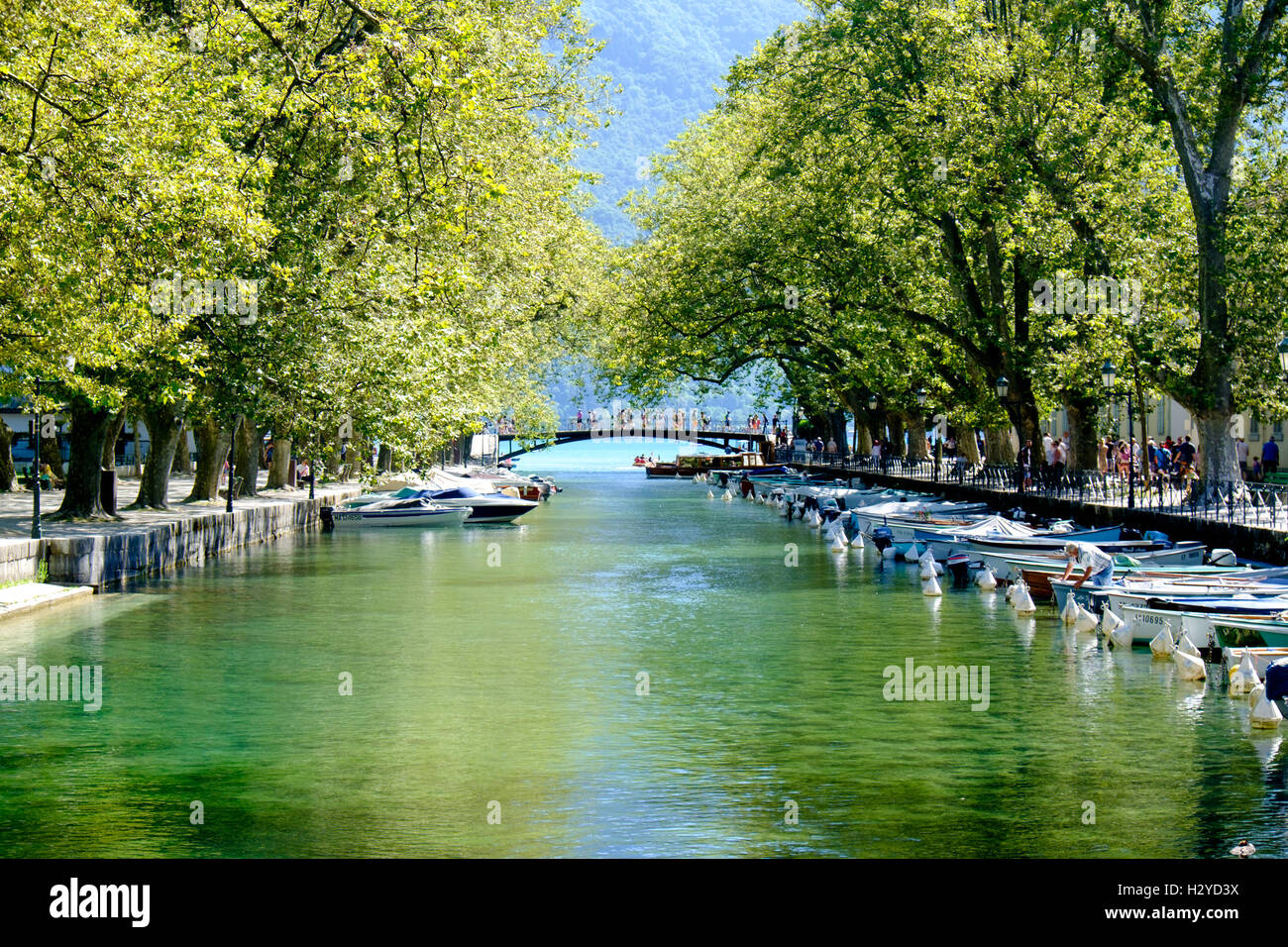 Canal du Vasse in See Annecy Haute-Savoie-Abteilung, die Region Rhône-Alpes, Frankreich Stockfoto