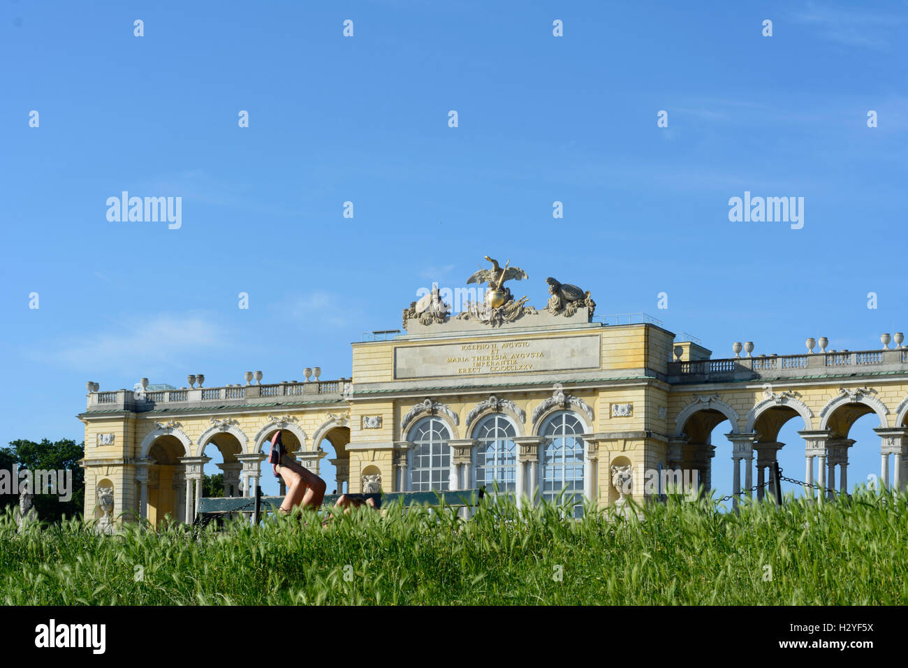 Wien, Wien: Gloriette im Schönbrunner Schlosspark (Schlosspark), 13., Wien, Österreich Stockfoto