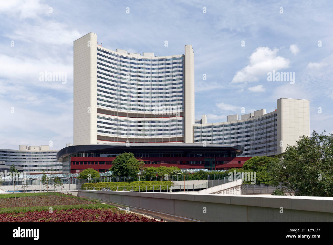 UNO-City Wien, Donau-City Wien, Donaustadt, Wien, Österreich Stockfoto