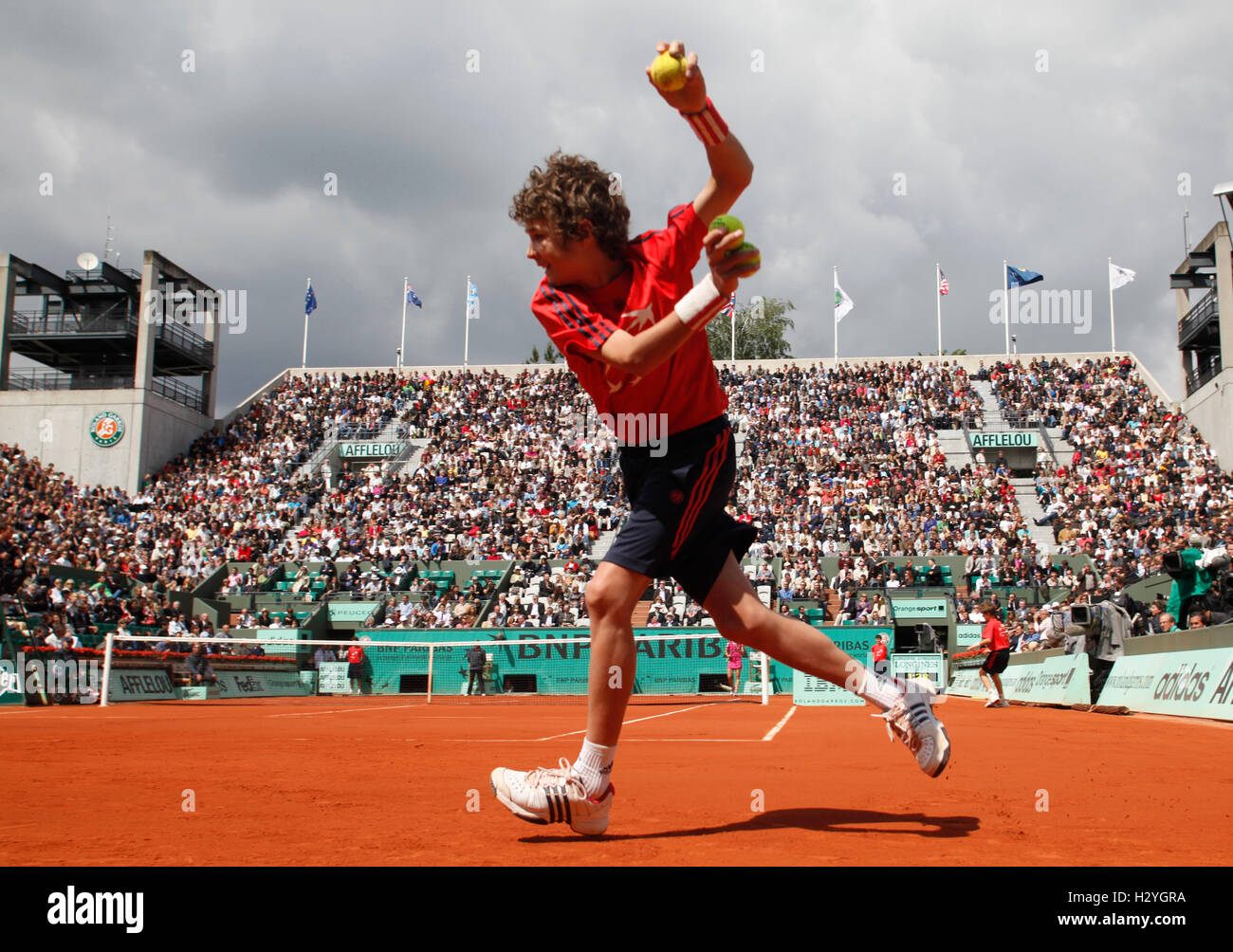 Französisch Open 2010, ITF Grand-Slam-Turnier, Roland Garros, Paris, Frankreich, Europa Stockfoto