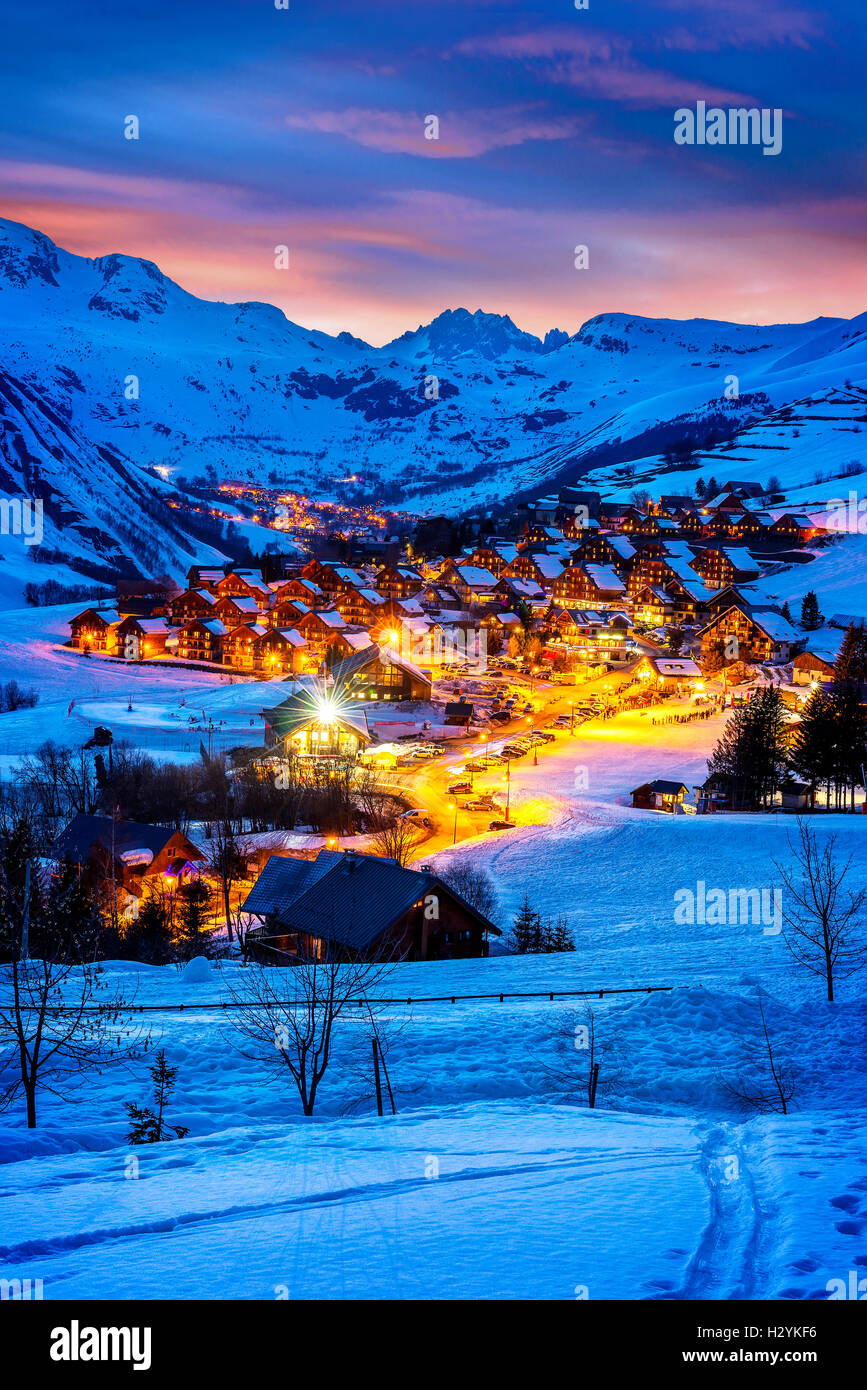 Saint-Jean d'Arves, Alpen, Frankreich Stockfoto