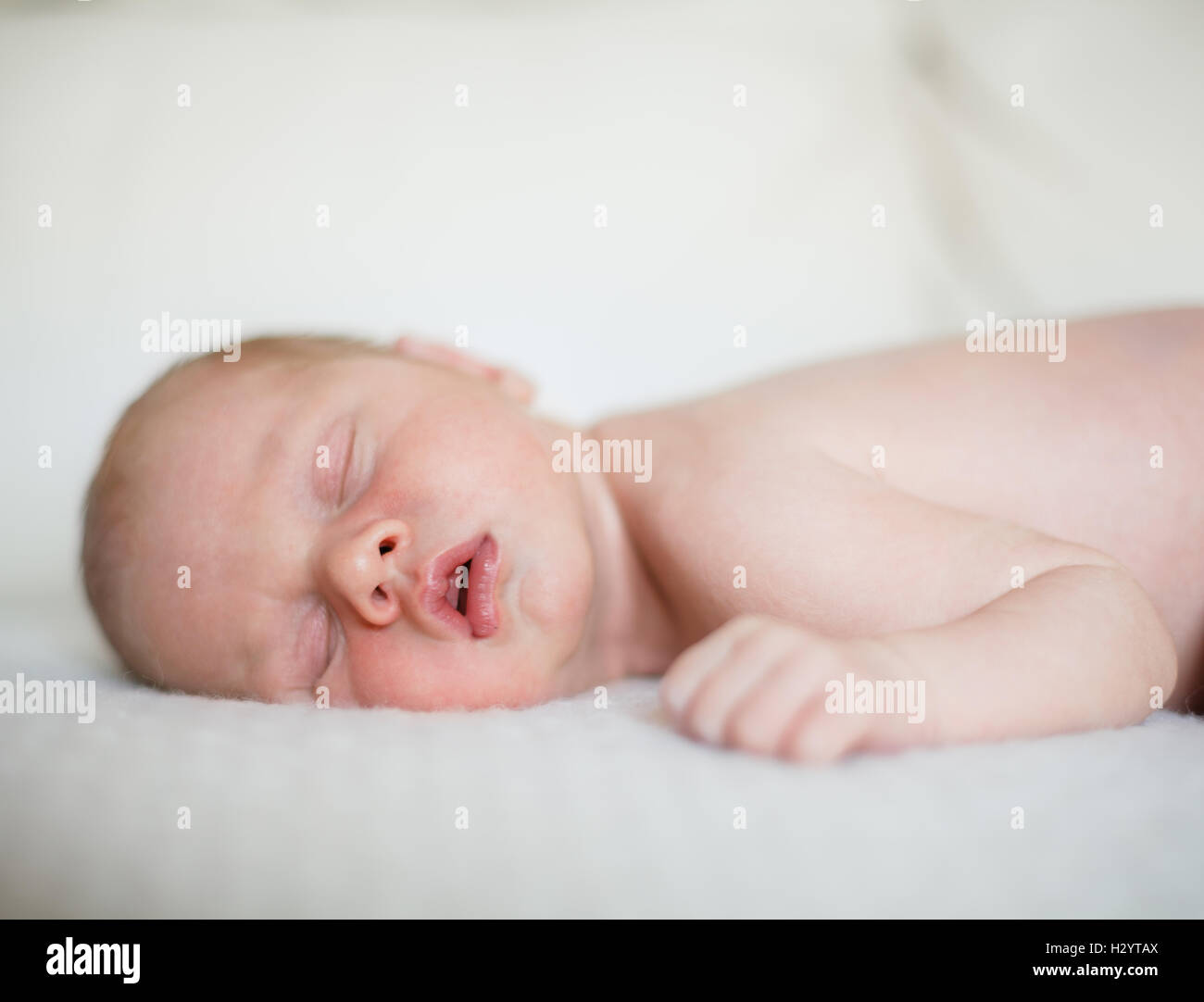 Neugeborenes Baby Boy. Stockfoto