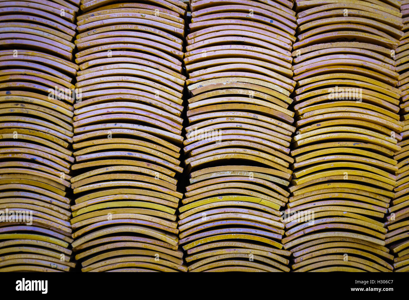 Haufen von chinesischen Dachziegel - nützlich für den Design-Einsatz Stockfoto