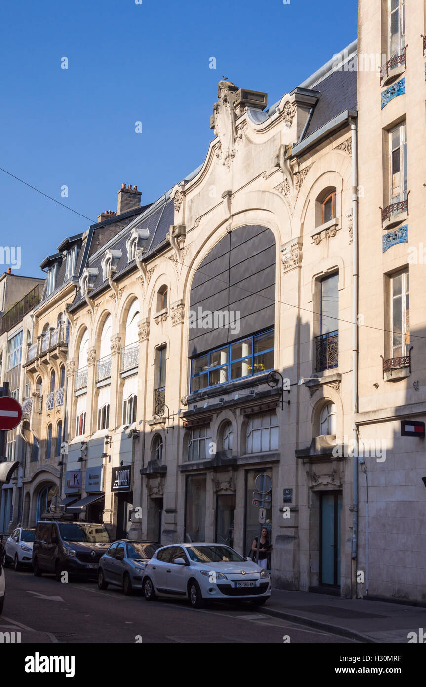 Jugendstil Immeuble Henri Camal, Emil Andre, Rue 1904, Saint-Julien, Nancy, Meurthe-et-Moselle, Frankreich Stockfoto