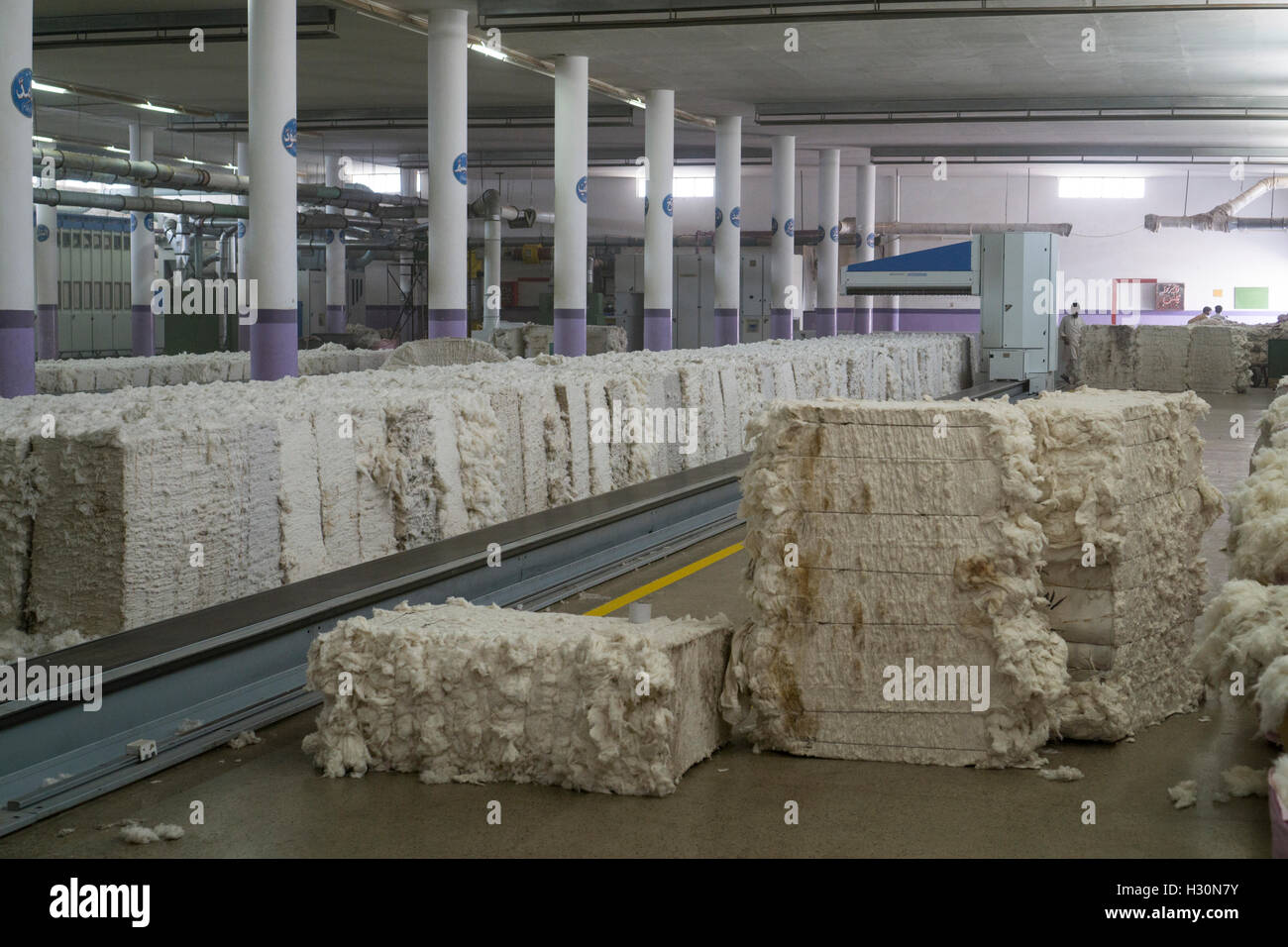 Cotton Mill innen Multan Pakistan Stockfoto