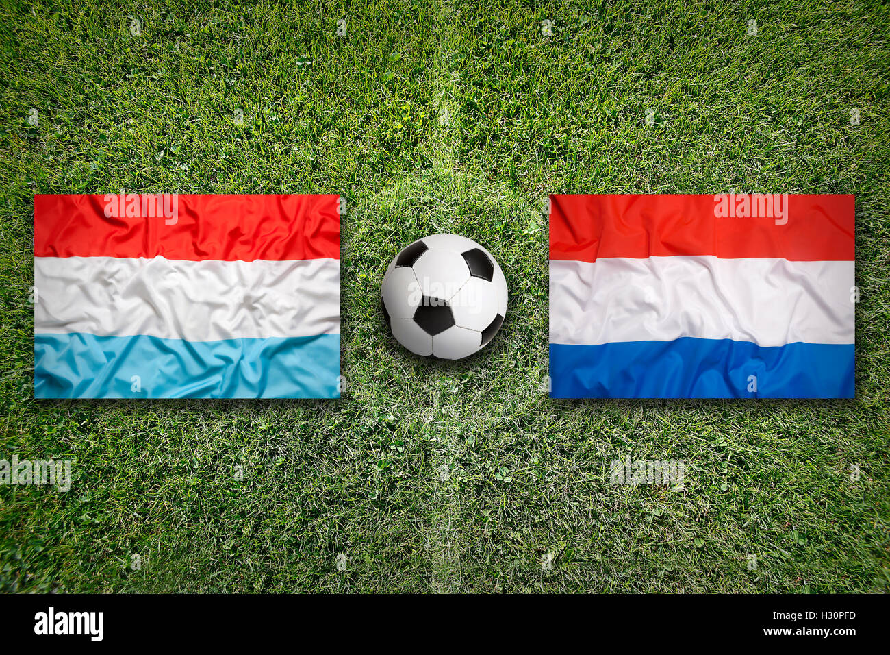 Flagge Luxemburg Vs Niederlande
