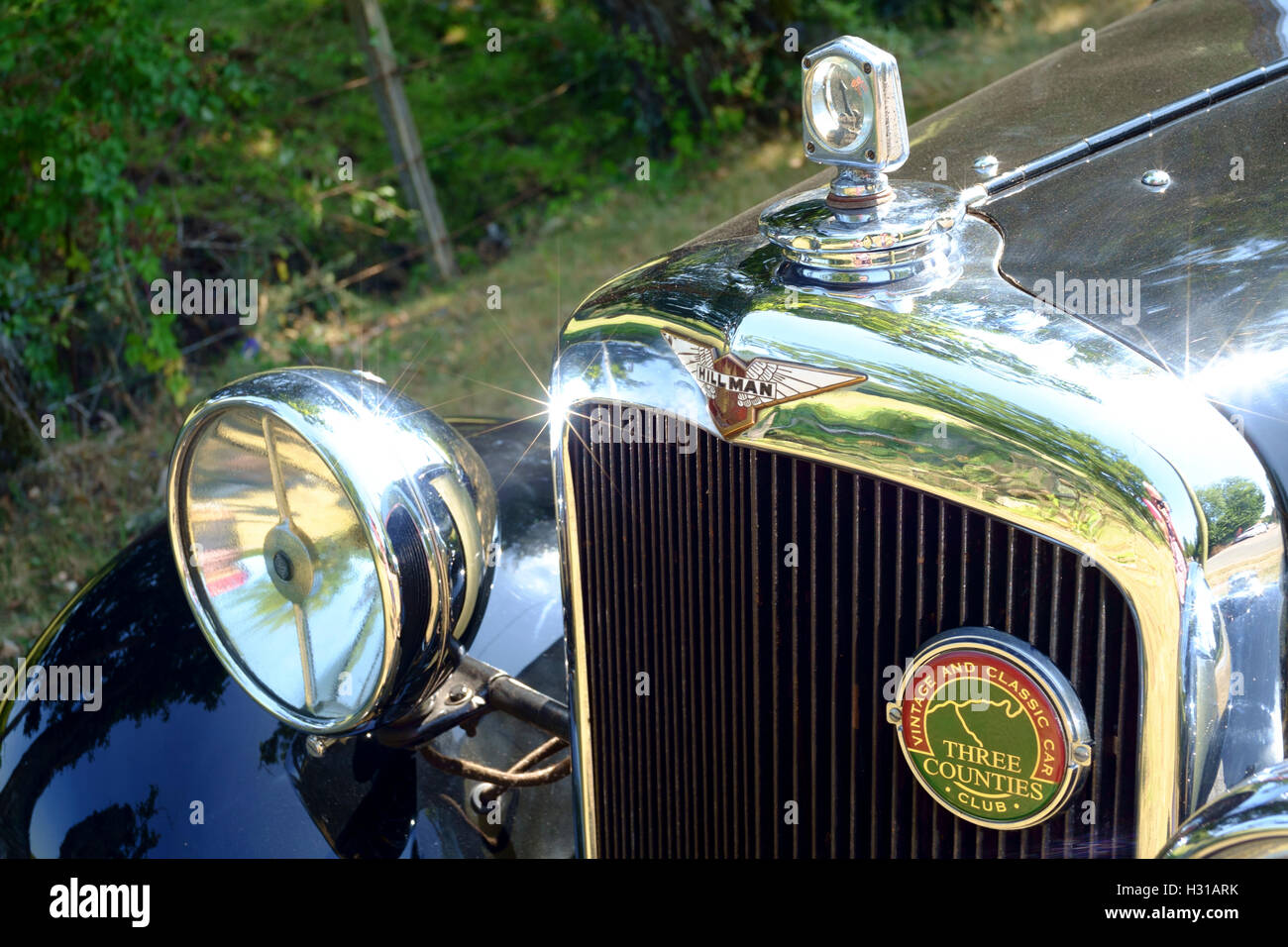 Vintage Hillman Auto Stockfoto