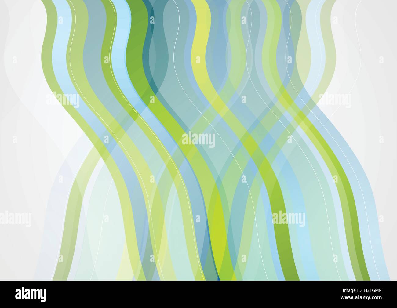 Abstrakte minimal blau grüne wellenförmige elegantes Design. Vektor-Hintergrund Stock Vektor