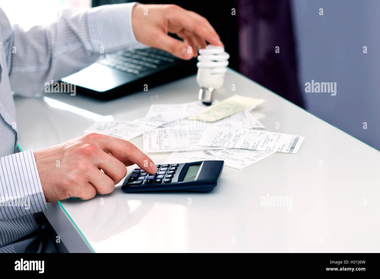 Neue Lösungen in der Beleuchtung Stockfoto