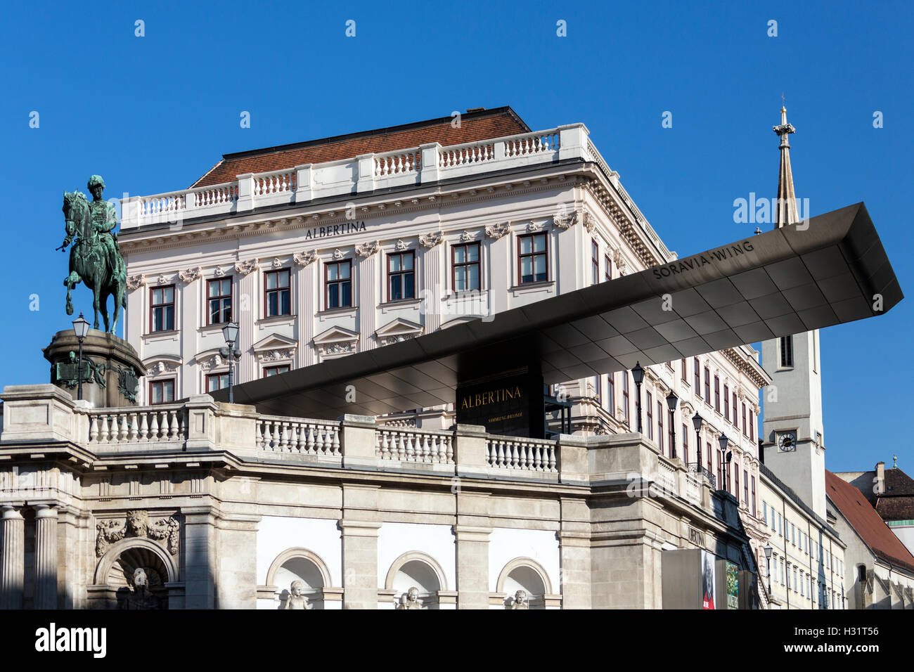 Die Albertina - Museum in die Innere Stadt von Wien in Österreich. Stockfoto