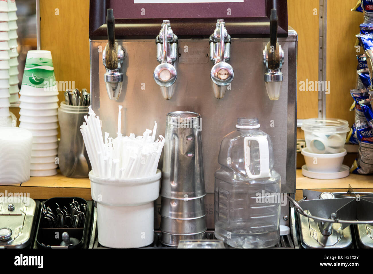 Milchshake-Maschine in einem Diner in Maryland Stockfoto