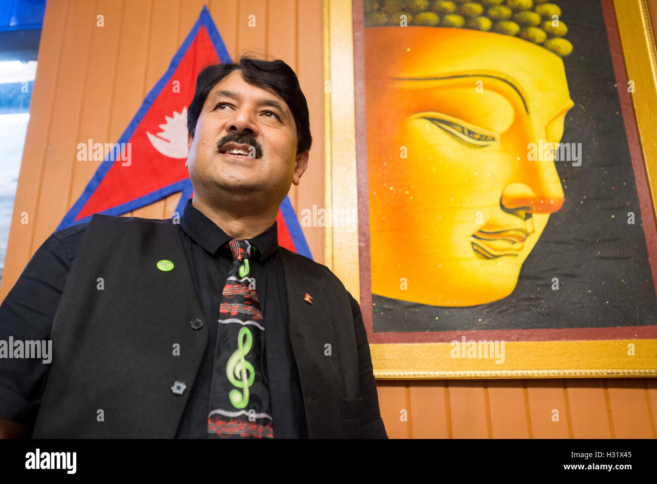 Porträt Prem Raja Mahat Stockfoto