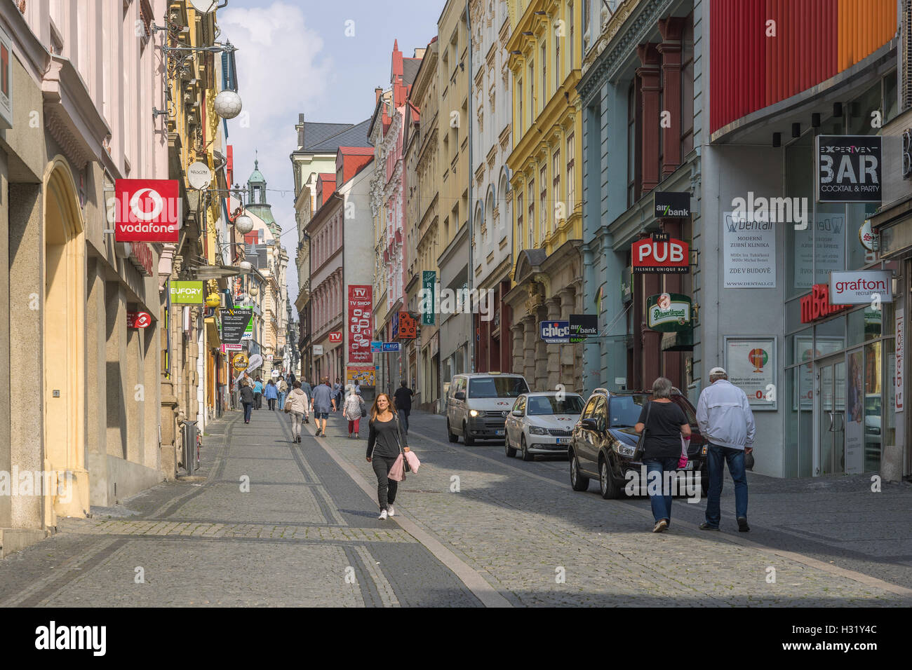 Liberec alte Marktstadt Reichenberg-Tschechien Stockfoto