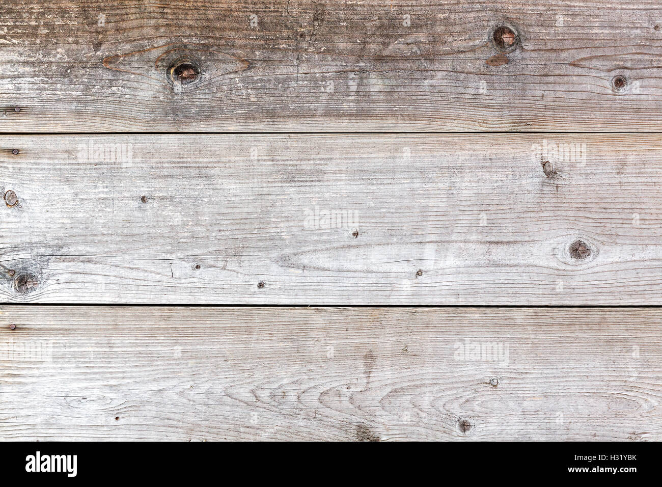 Grunge zerfetzten Holzbrettern mit abgeplatzte Farbe, strukturierten Hintergrund Stockfoto