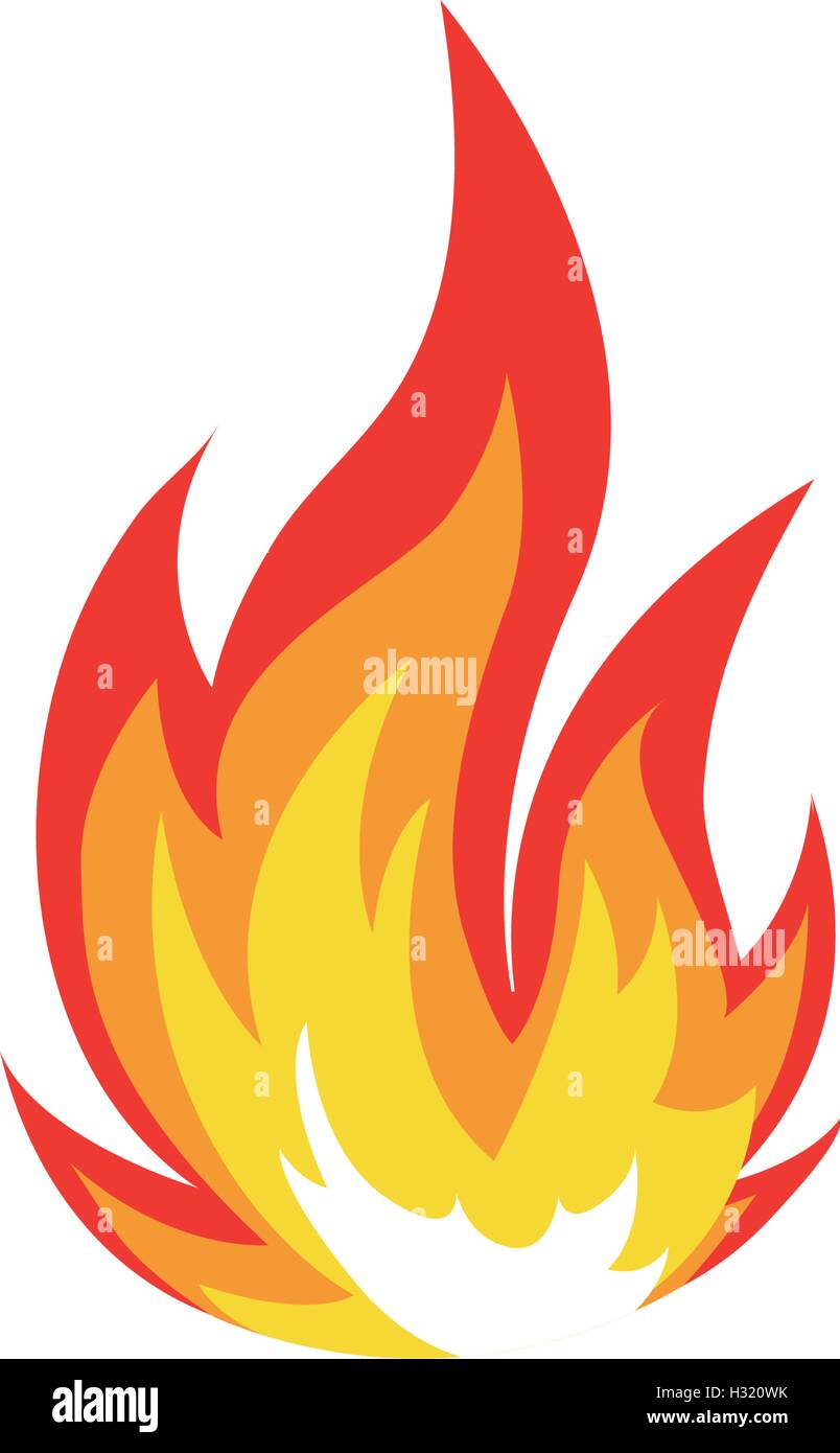 Abstrakt rot-orange Farbe Feuer Flamme Logo auf weißem Hintergrund  isoliert. Lagerfeuer-Logo. Scharfes Essen-Symbol. Hitze-Symbol. Heiße  Energie Zeichen. Vektor-Illustration Stock-Vektorgrafik - Alamy