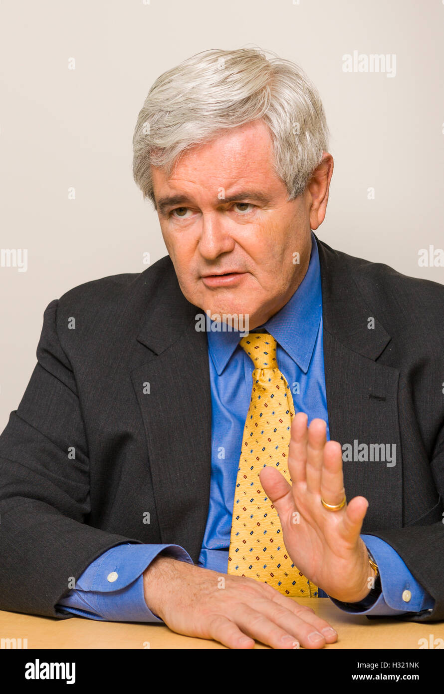 WASHINGTON, DC, USA - Newt Gingrich, ehemaliger Sprecher des U.s. House Of Representatives. Stockfoto