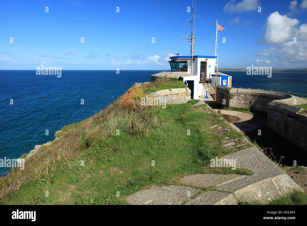Si Ives - National Coastwatch Bahnhof West Cornwall, England, UK Stockfoto