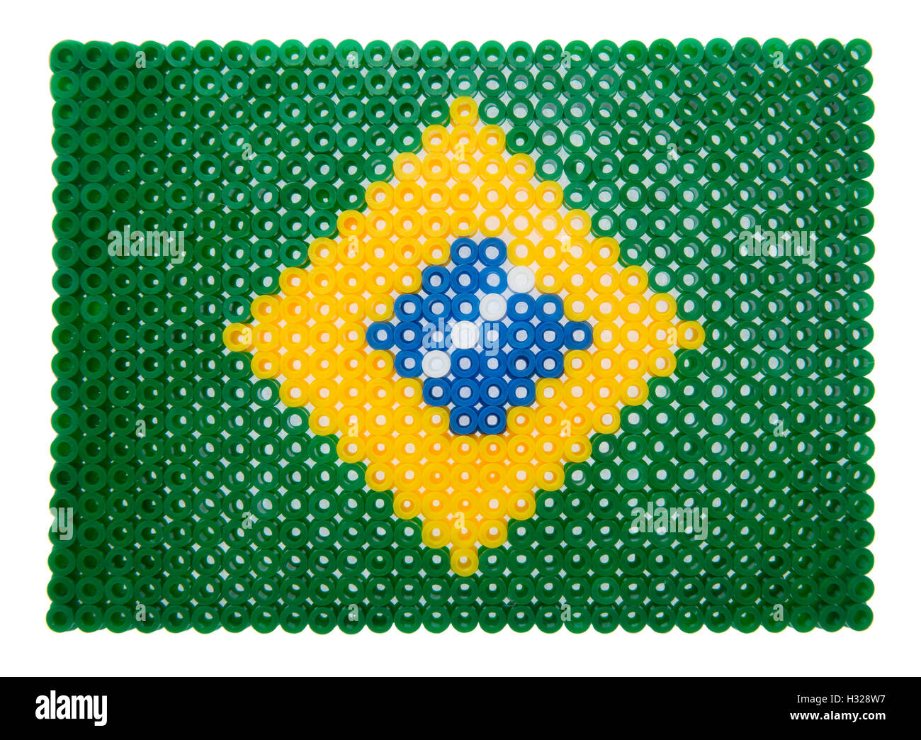 Brasilianische Flagge Stockfoto