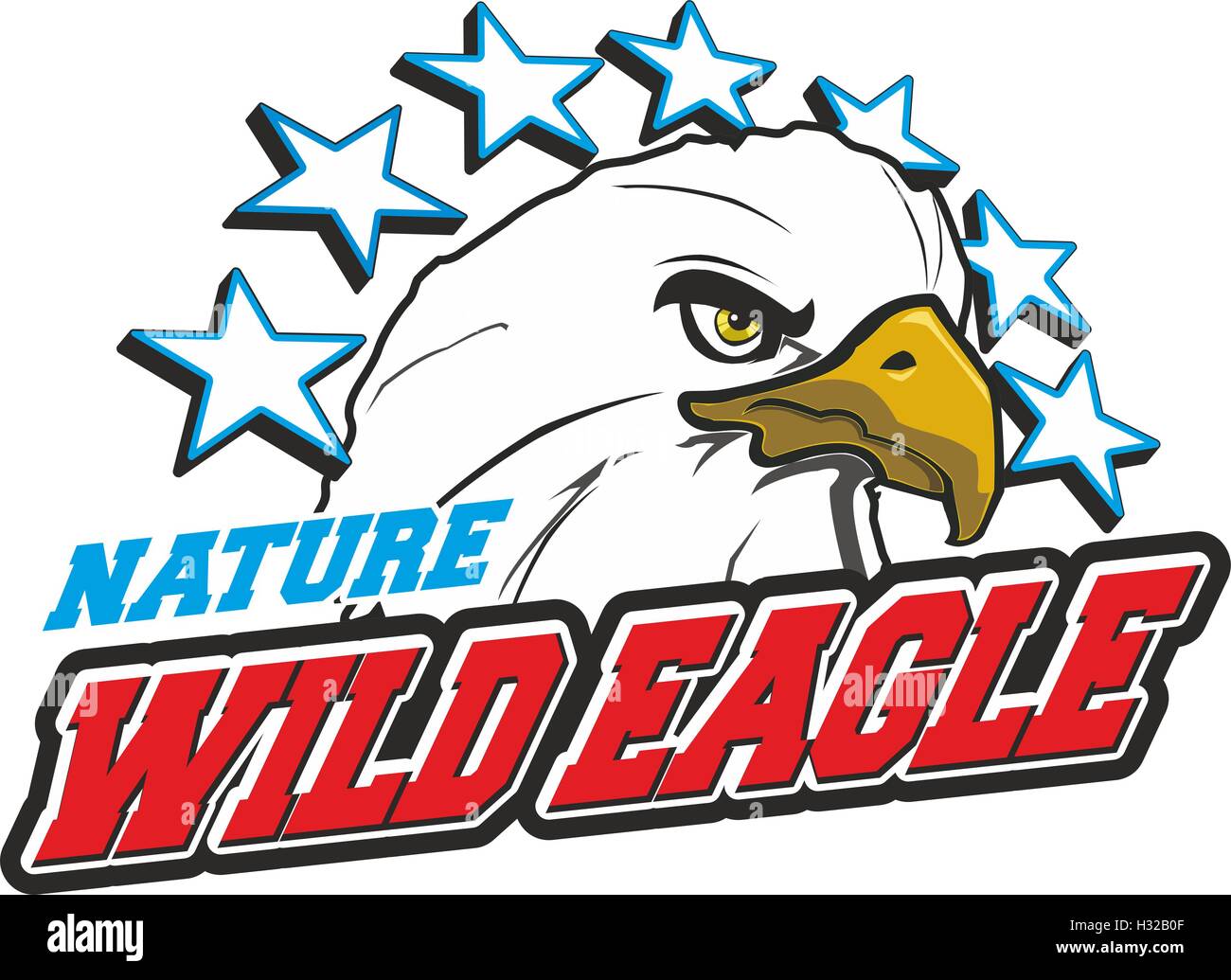 Wild Eagle Stockfoto