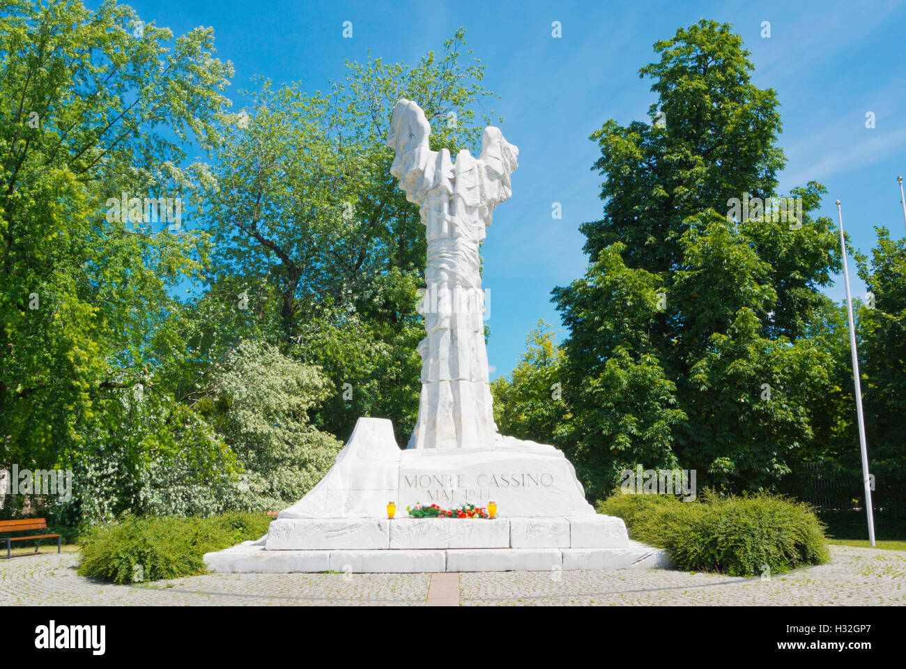 Pomnik Bitwy o Montecassino w Warszawie, Denkmal für die Schlacht von