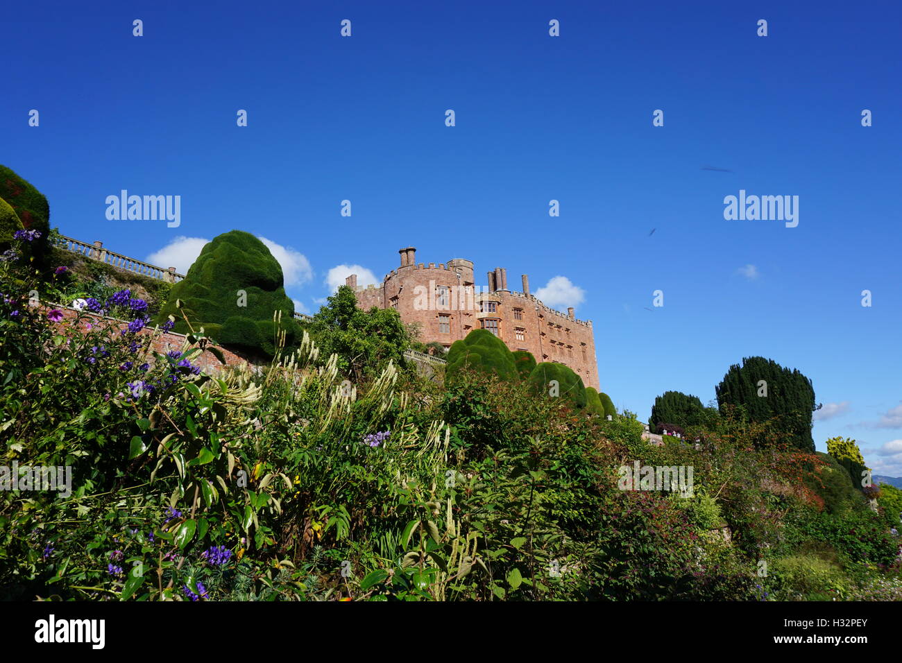 Powis Castle in Wales Stockfoto