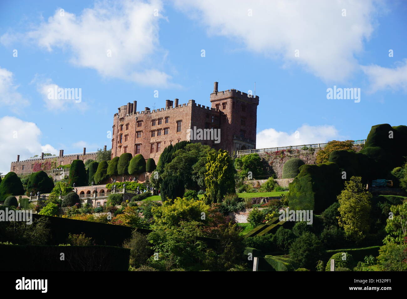 Powis Castle in Wales Stockfoto