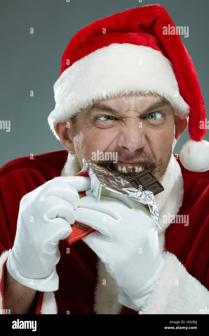 Weihnachten-Gier Stockfoto