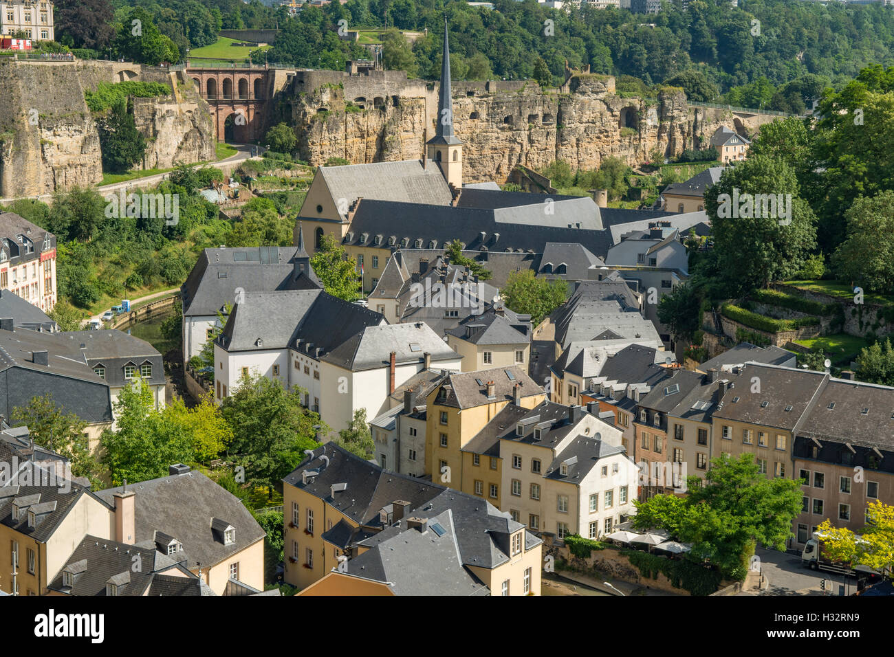 Grund, die Stadt Luxemburg, Luxemburg Stockfoto