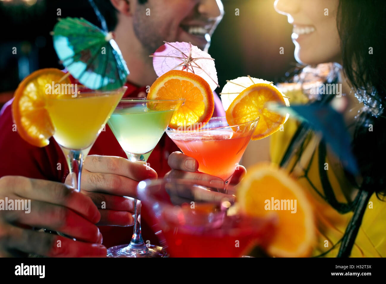 Trinken auf party Stockfoto