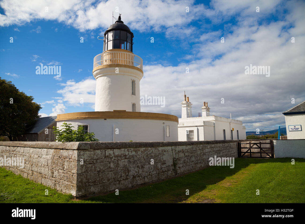 Der Leuchtturm am Cromarty, Ross und Cromarty Schottland. Stockfoto