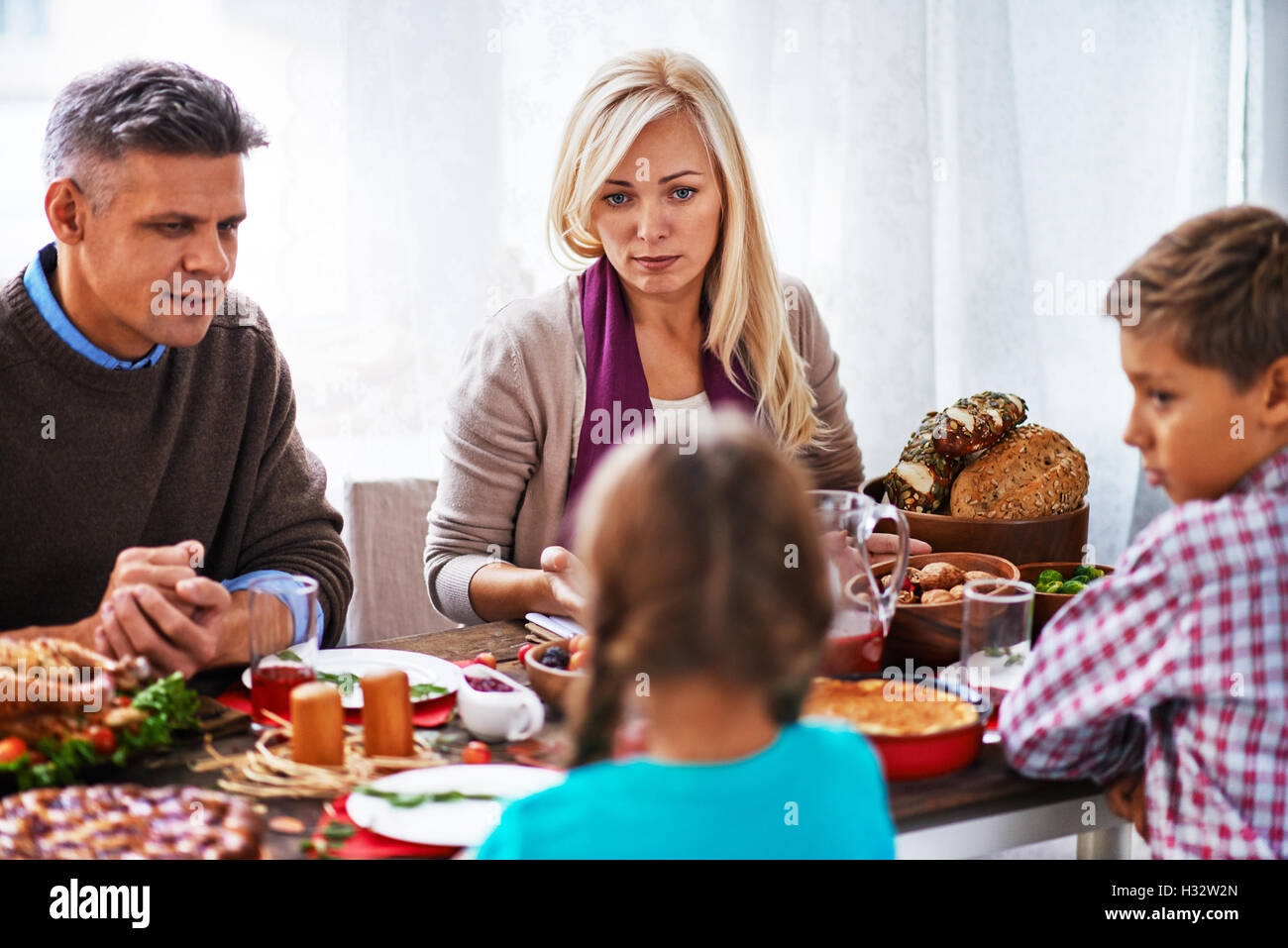 Strenge Mutter Stockfoto