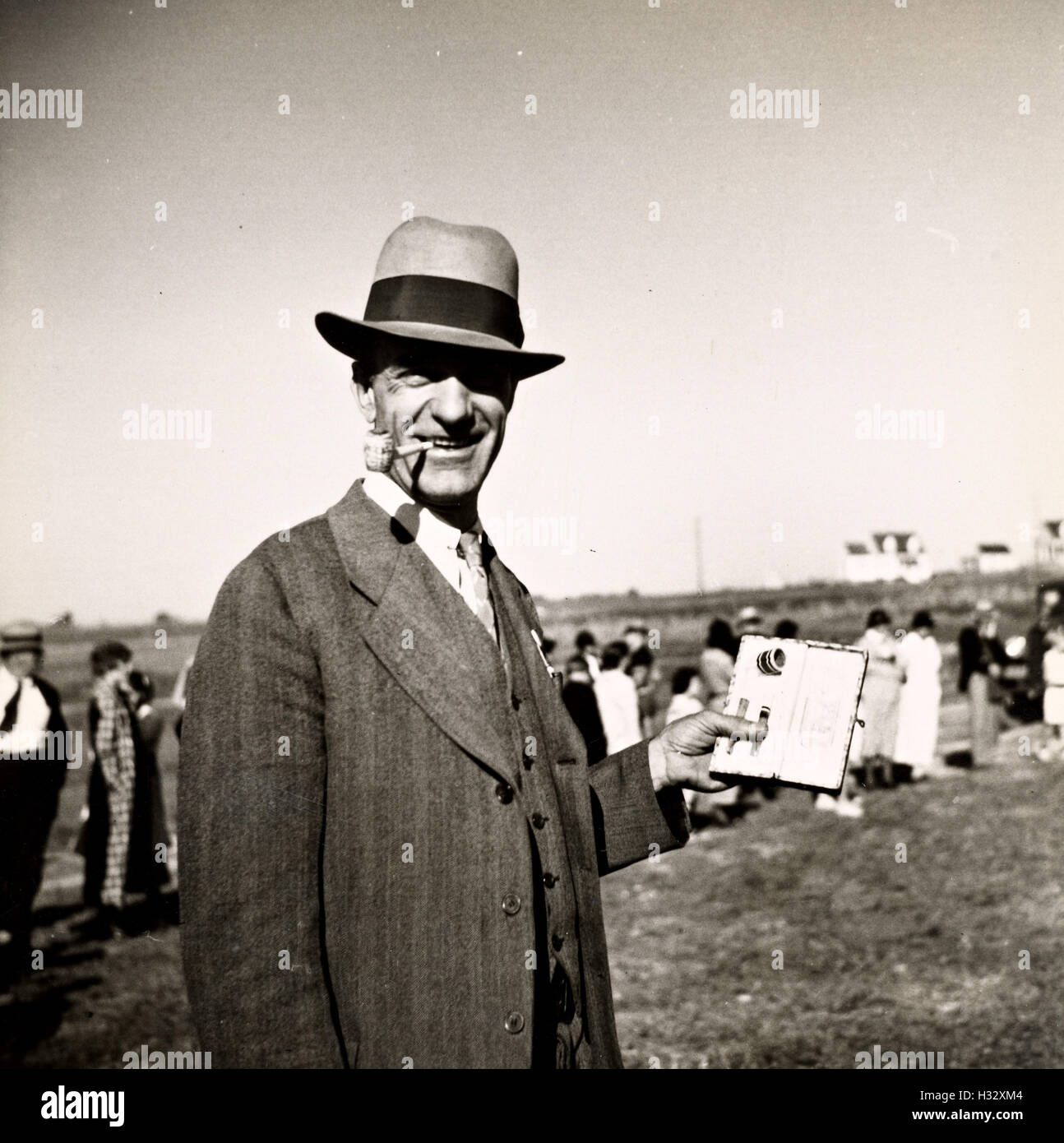 Gewinner des eine Pfeife rauchen auf der ersten Messe Westmoreland Homestead, USA Stockfoto