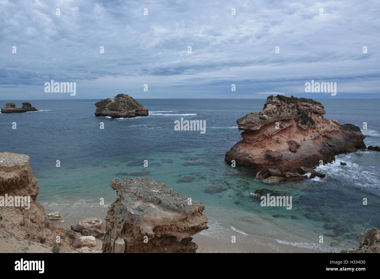 Bay of Islands, Sorrento, Victoria, Australien. Stockfoto