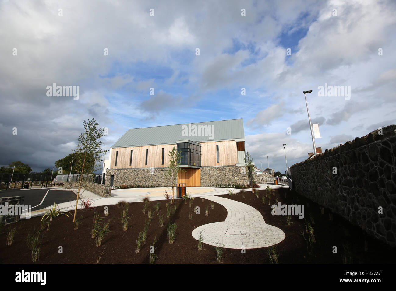 Das neue Zentrum gewidmet Seamus Heaney ernannte heute Mid Ulster Rat - Seamus Heaney Zuhause - ' th entsprechend benannt Stockfoto