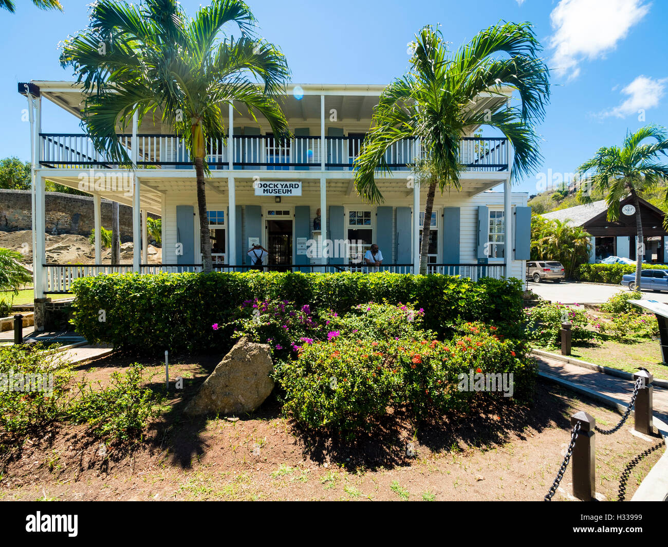 Dock Yard Museum, Nelsons Dockyard, Englisch Harbour, West Indies, Antigua, Antigua und Barbuda Stockfoto