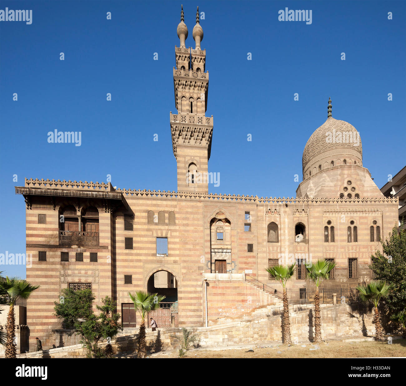 Hauptfassade, Funerary Komplex von Qanibay Amir Akhur Stockfoto