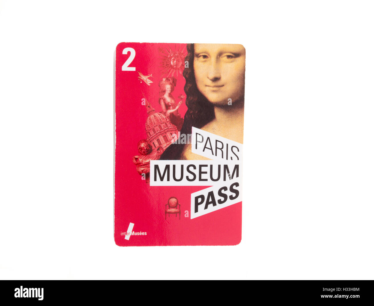 Paris Museum Pass 2016 Stockfoto