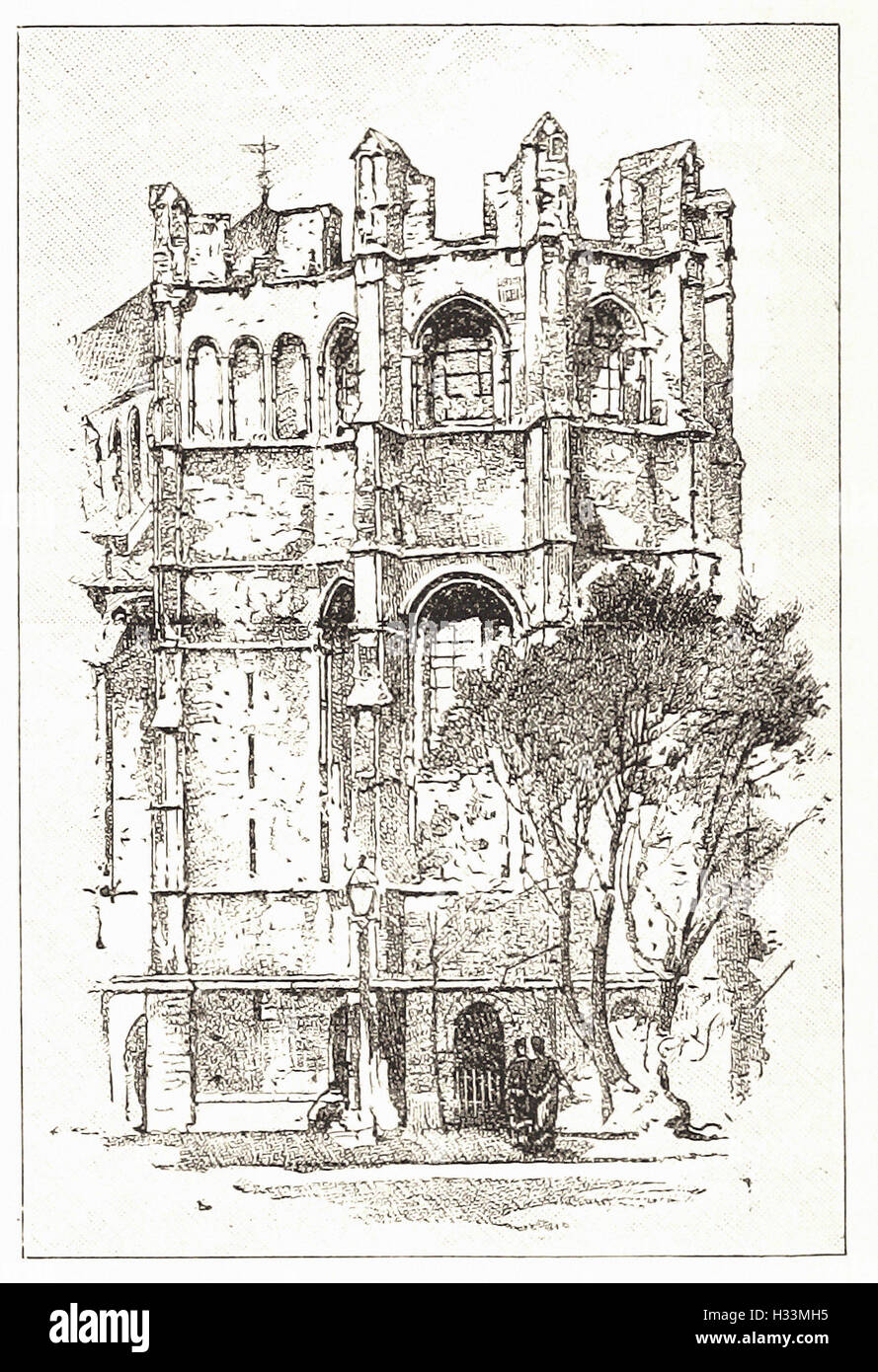 BECKET Krone, CANTERBURY Kathedrale - von "Illustrated Cassell es Universalgeschichte" - 1882 Stockfoto