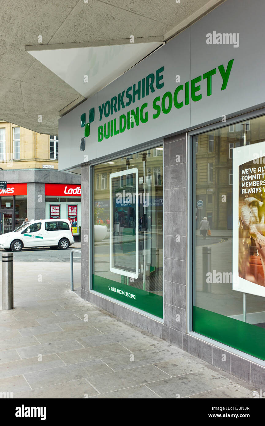 Yorkshire Building Society in Bradford Stockfoto