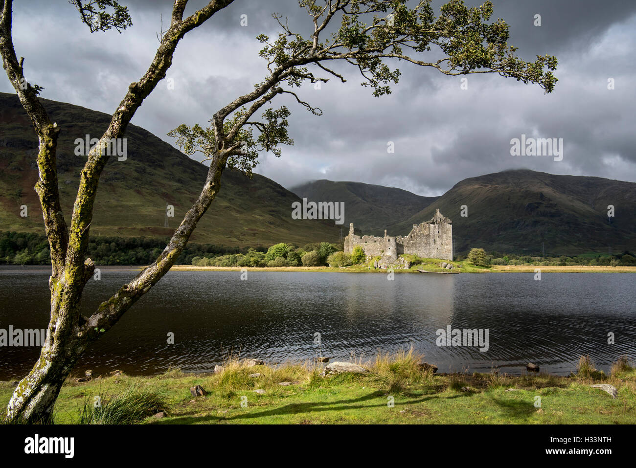 Kilchurn Castle Ruine entlang Loch Awe, Argyll and Bute, Scotland, UK Stockfoto