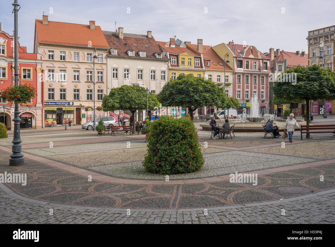 Walbrzych alte Marktstadt Waldenburg niedriger Schlesien Polen Stockfoto