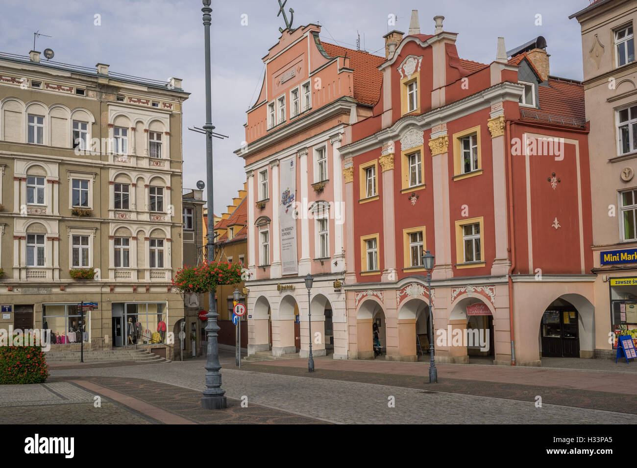 Walbrzych alte Marktstadt Waldenburg niedriger Schlesien Polen Stockfoto