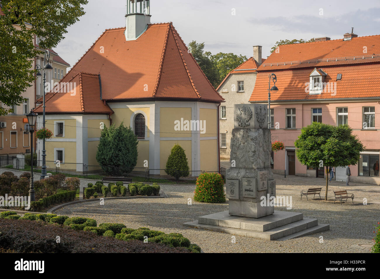 Walbrzych alte Marktstadt Waldenburg niedriger Schlesien Polen Stockfoto