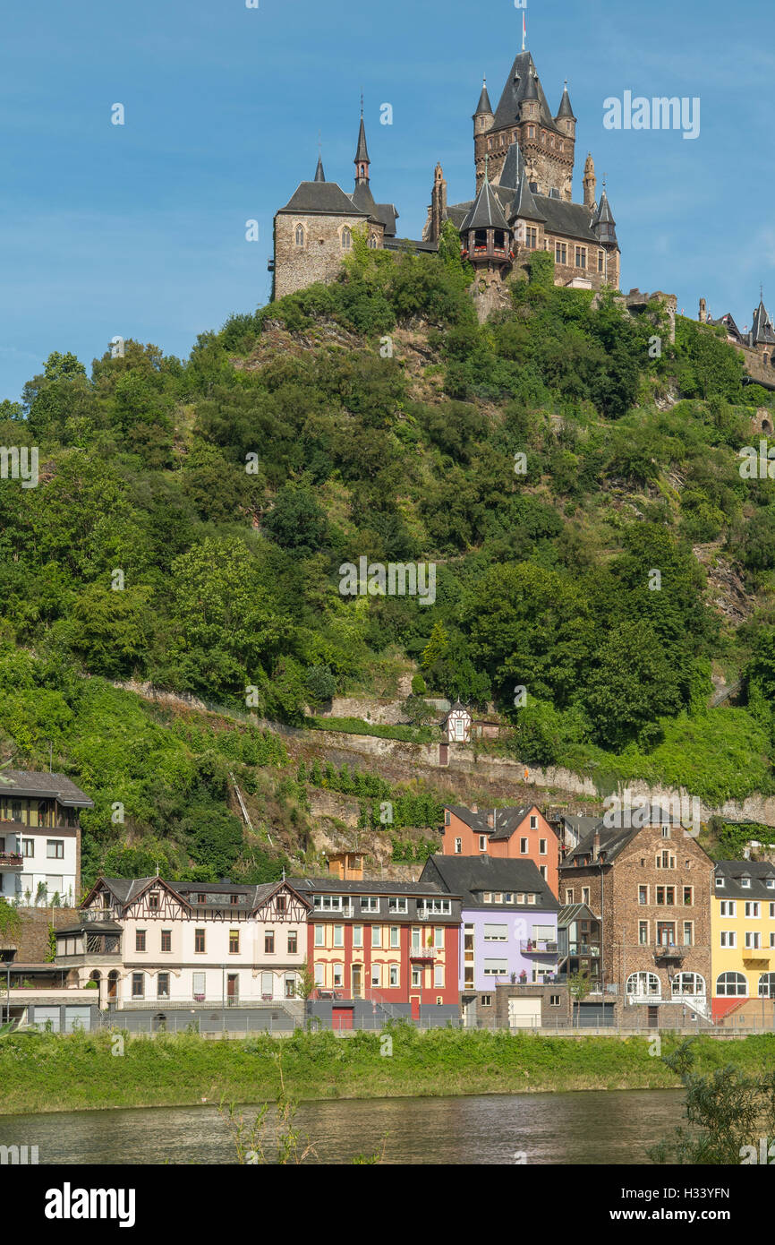 Schloss Cochem, Cochem, Rheinland Pfalz, Deutschland Stockfoto