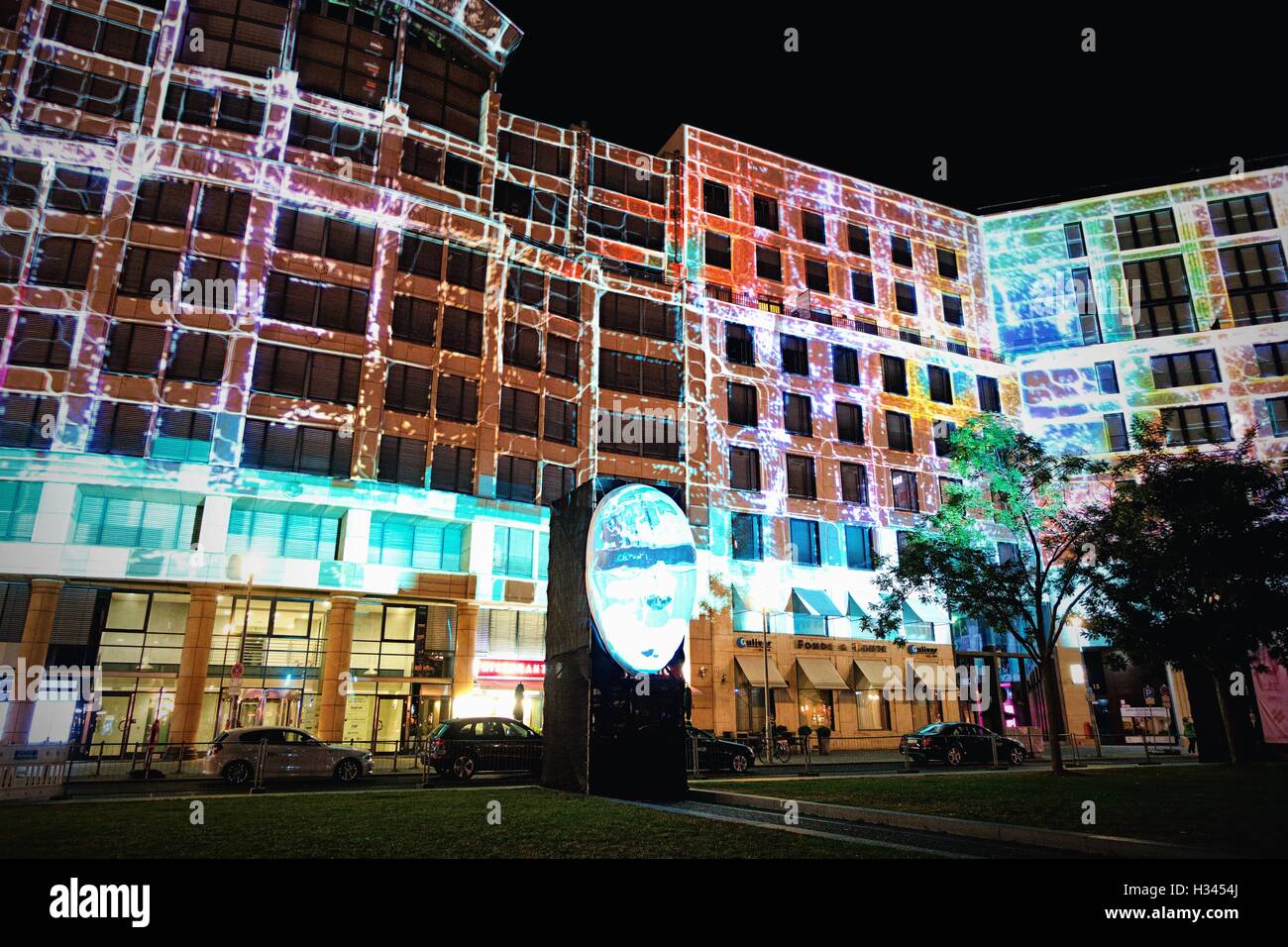 Festival des Lichts, Berlin, Deutschland - Leipziger Platz Stockfoto