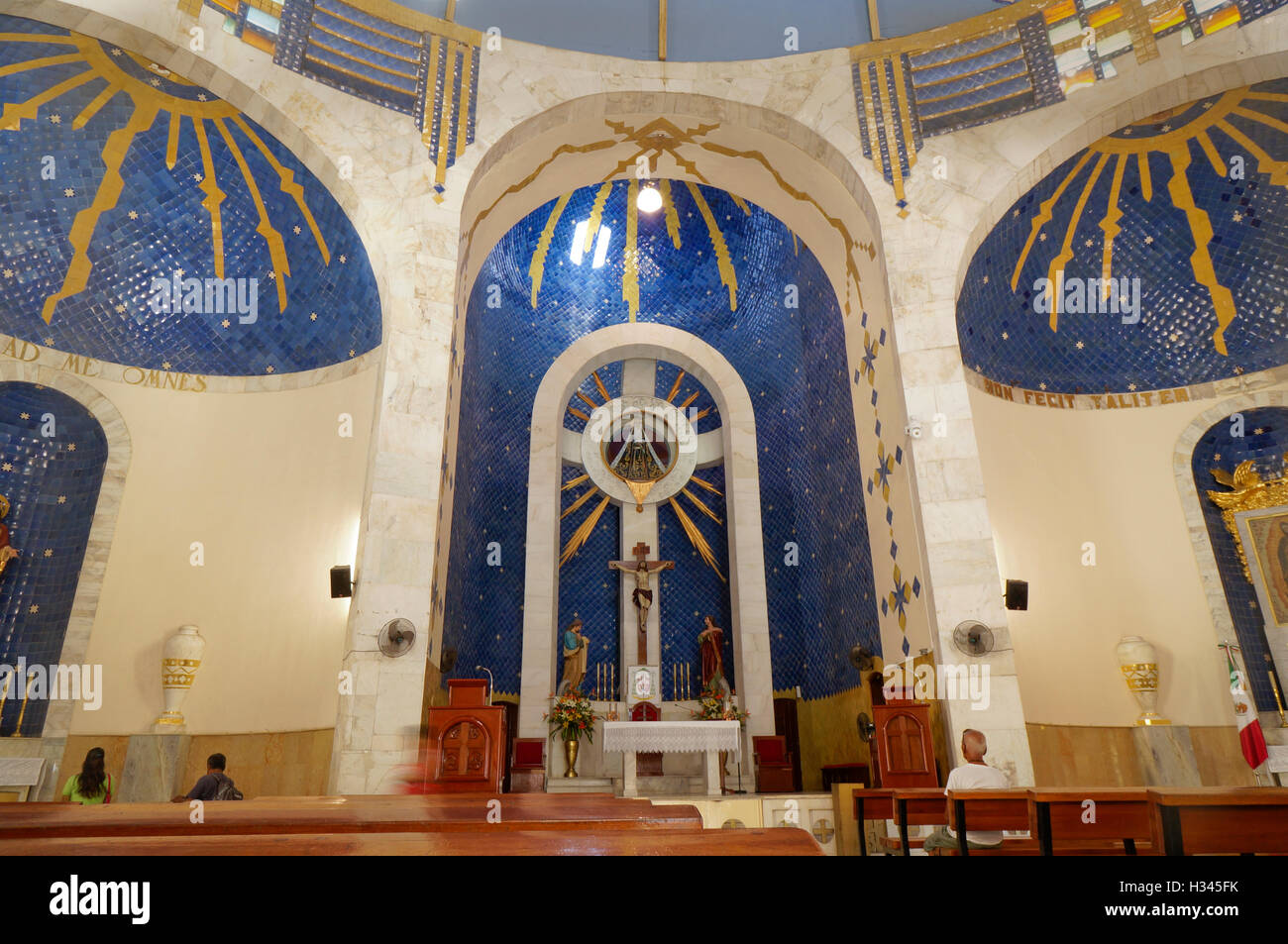 Catedral Nuestra Senora De La Soledad Interieur in alte Stadt Acapulco, Mexiko. Stockfoto