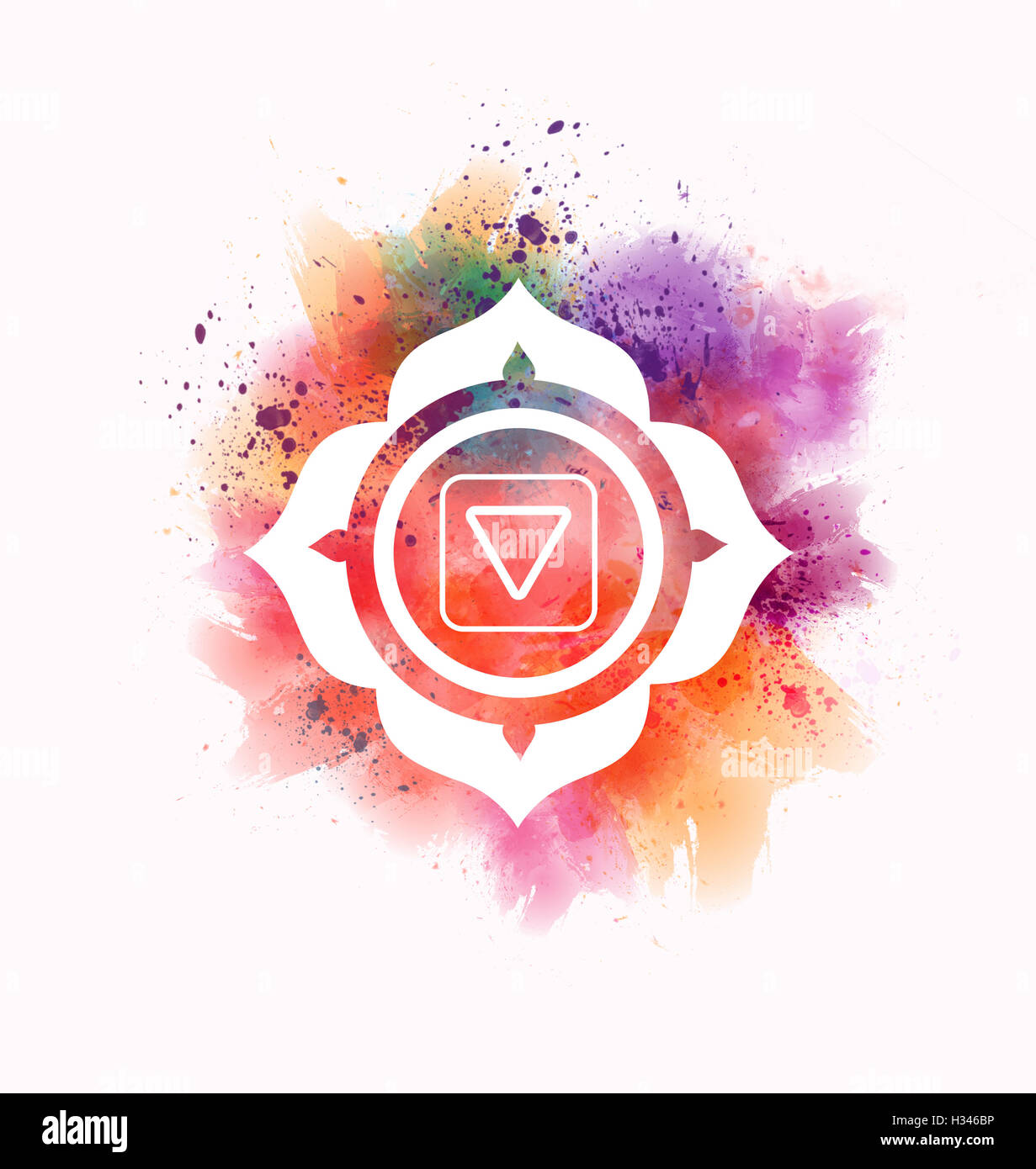 Muladhara chakra Stockfoto